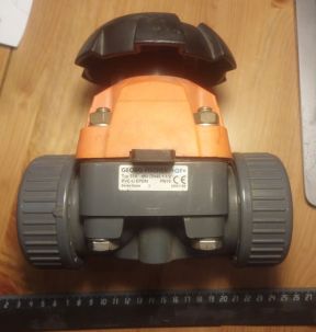 Клапан мембранный диафрагменный тип 314 d50 DN40 1 1/2 PN10 PVC-U