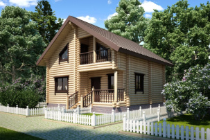 Дом из бревна "Бахус"