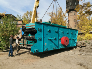 Промывочный комплекс Енисей-63 на базе инерционного грохота ГИТ-63 с конвейерами