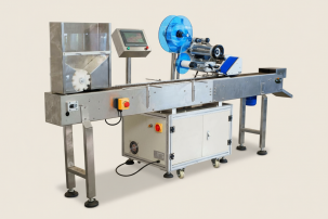 Машина этикетировочная ЭМ05.06 с сервоприводом пневмообкатчика