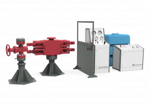 Стенды для испытаний устьевого и противовыбросового оборудования ПОБЕДИТ-С-1-425