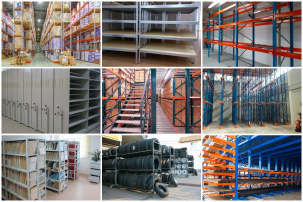 Среднегрузовые стеллажи, стеллажи-консоли и легкие стеллажи