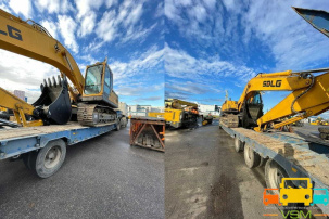 Гусеничный экскаватор для ройки траншей