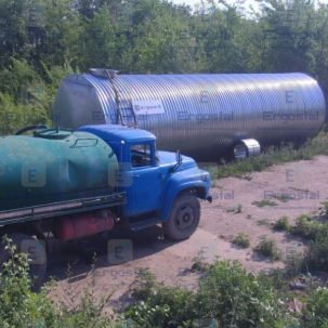 Подземные горизонтальные горячеоцинкованные резервуары