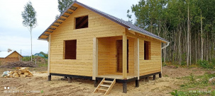 Баня из бруса под ключ лофт