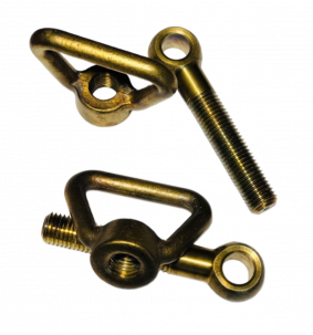 Судовые болты откидные/гайки-барашки латунь