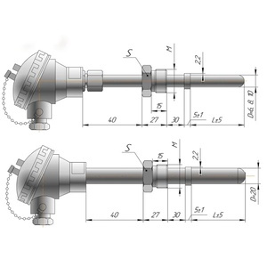 Термосопротивления с коммутационной головкой