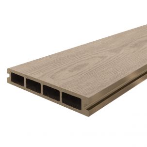 Доска террасная из МПК ARTE 22х140х2000 светлая шлифовка+тиснение 