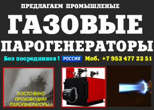 Парогенератор газовый промышленный