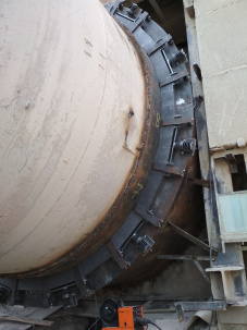 Уплотнение вращающейся печи