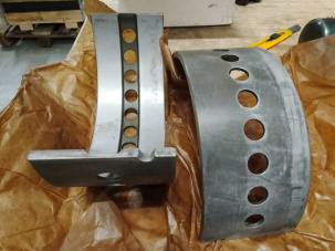 Вкладыш коренной верхний и нижний 2-5Д49.2.2, 2-5д49.2.1