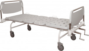 Винтовая кровать с пластиковым ложем