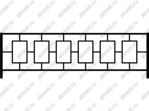 Ограждение газонное AB-5013 эконом
