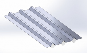 Гофрированные листы ГОСТ 9234-74 с трапециевидным профилем