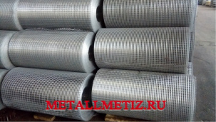 Сетка сварная оцинкованная и черная в рулонах