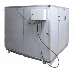 Теплокамера для разогрева емкостей (еврокубов, бочек и др)