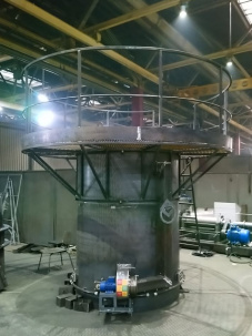 Установка нагрева стопоров литейных ковшей