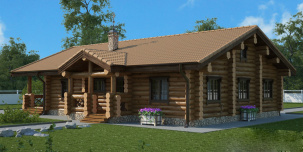 Дом из бревна "Геркулес"