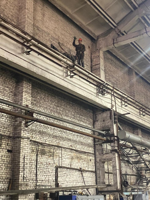 Демонтаж монтаж направляющих рельс мостового крана