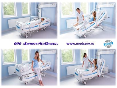 Кровать медицинская больничная с электроприводом Nexo, Famed Zywiec, Польша