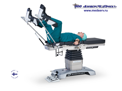 Опоры для ног с пневмоприводом для урологии, гинекологии, проктологии для операционных столов
