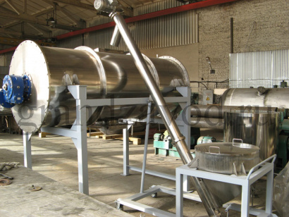 Смесители сыпучих материалов встречного потока, ленточные