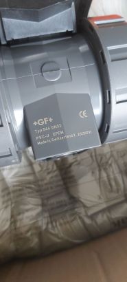 Шаровый кран с пневмоприводом +GF+ тип 230 d40 PVC-U