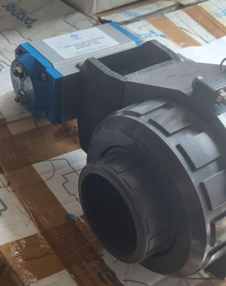 Шаровый кран Praher 2W S4, DN 65-2 ½, d 75 метрический с пневмоприводом