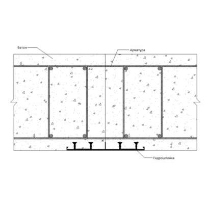 Гидрошпонка для поверхностных рабочих швов 240 мм (CF240-4/25)