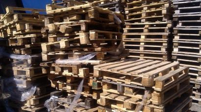 Поддоны б/у и палетный лом