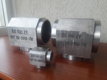 Тройники  высокого давления ГОСТ 22822-83,  ОСТ 26-01-30-82