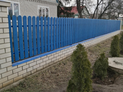 Штакетник пластиковый 20х80х2000 цветной