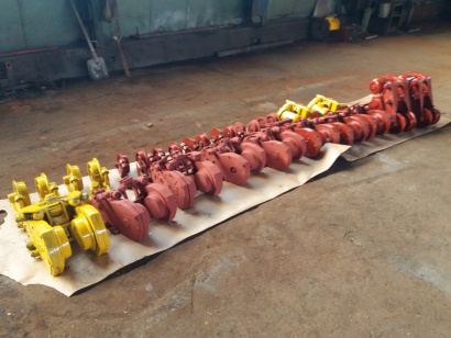 Концевые балки с редукторами для  кран-балок г\п 3,2 - 5,0 тн л- до 17 м