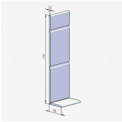 Гибкий плинтус TS 200 (170x30)