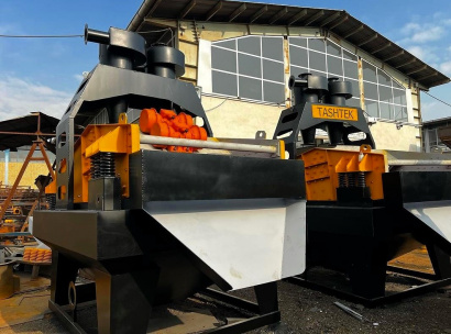 Обезвоживающий грохот с гидроциклоном