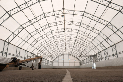 Каркасно-тентовые ангары