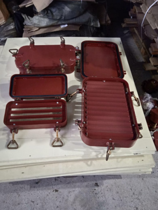 Крышки вентиляционные ВГН стальные судовые