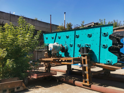 Промывочный комплекс Енисей-42 на базе инерционного грохота ГИТ-42 с конвейерами