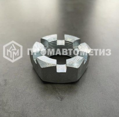 Гайки шестигранные, корончатые, прорезные, круглые