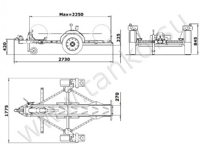 Прицеп для перевозки мотоцикла