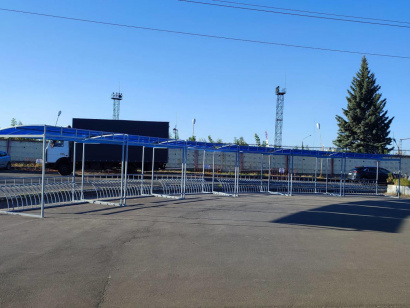 Велопарковка с навесом AB-7009
