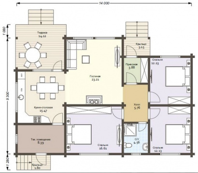 Дом из бруса "Афродита"