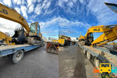 Гусеничный экскаватор для ройки траншей