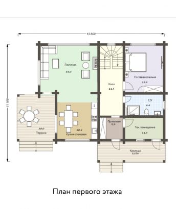 Дом из бруса "Артемида"