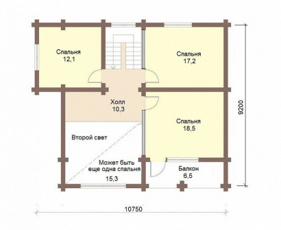 Дом из бревна "Атлас"