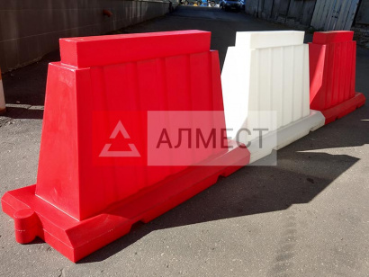 Барьер дорожный пластиковый вкладывающийся БВВ-1,2 белый