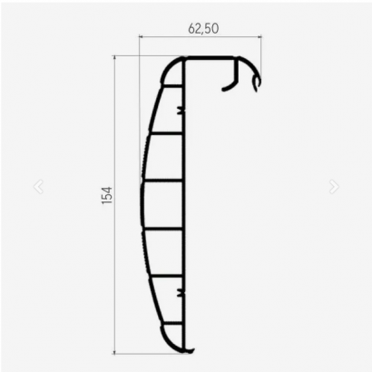 Профиль для кассовых боксов Р 1772