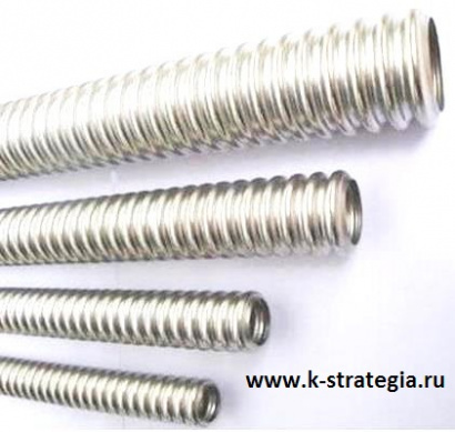 Производство гофрированных нержавеющих труб 15 мм неотожженная в бухтах