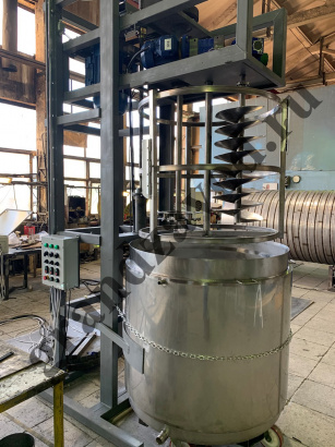 Смесители сыпучих материалов встречного потока, ленточные