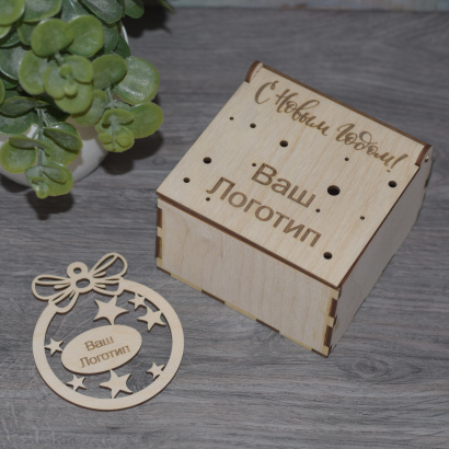 Мерч и сувениры с логотипом из дерева